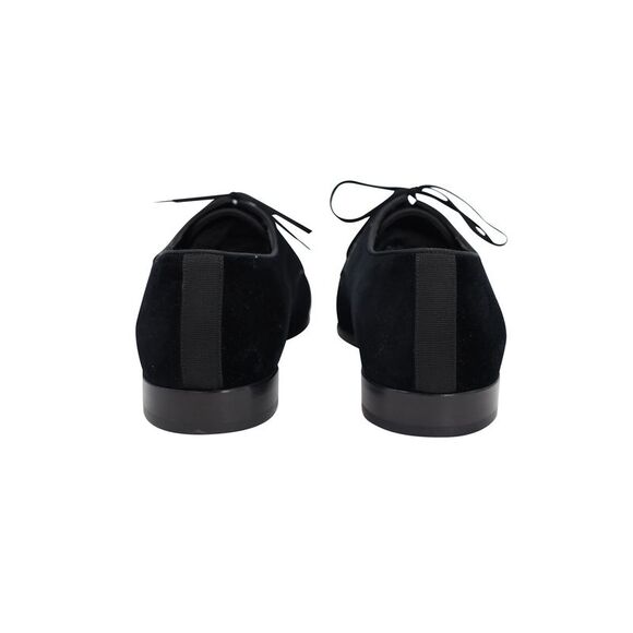 Burberry Lace Up Derby Oxfords in Black Velvet